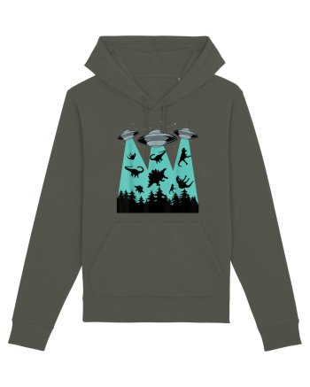 Dinosaur Alien Abduction Khaki
