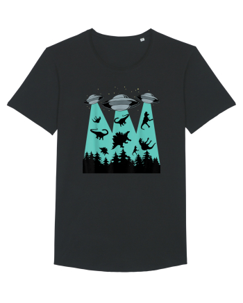 Dinosaur Alien Abduction Black