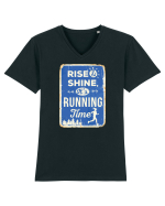 Rise and Shine Running Time Tricou mânecă scurtă guler V Bărbat Presenter