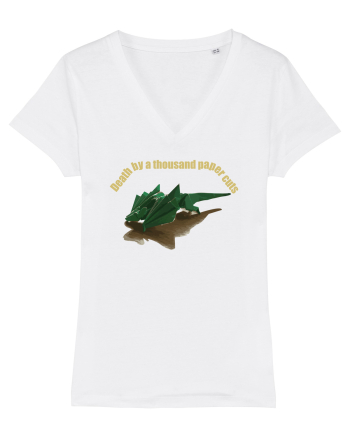 Origami Dragon White