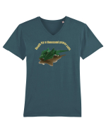 Origami Dragon Tricou mânecă scurtă guler V Bărbat Presenter