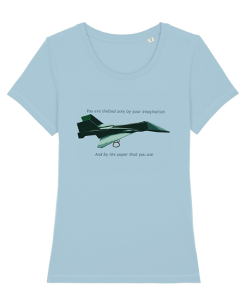 Origami Plane Sky Blue