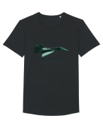 Origami Plane Tricou mânecă scurtă guler larg Bărbat Skater