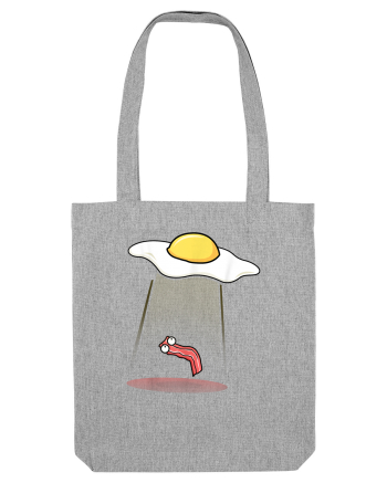 Funny Alien Breakfast Heather Grey