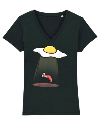 Funny Alien Breakfast Black
