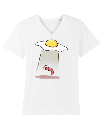 Funny Alien Breakfast White