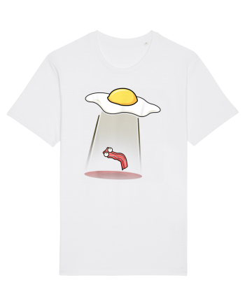 Funny Alien Breakfast White