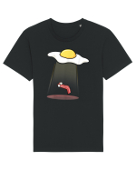 Funny Alien Breakfast Tricou mânecă scurtă Unisex Rocker