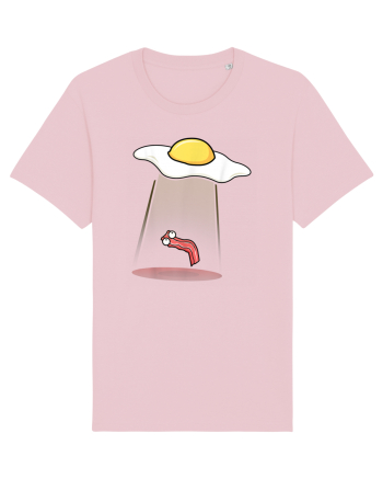 Funny Alien Breakfast Cotton Pink