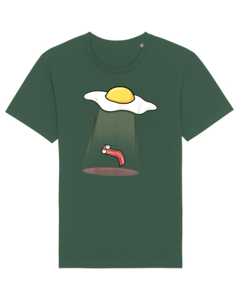 Funny Alien Breakfast Bottle Green