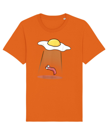 Funny Alien Breakfast Bright Orange