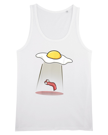Funny Alien Breakfast White