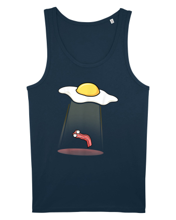 Funny Alien Breakfast Navy