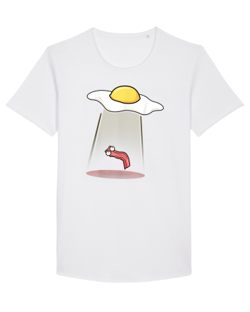 Funny Alien Breakfast White