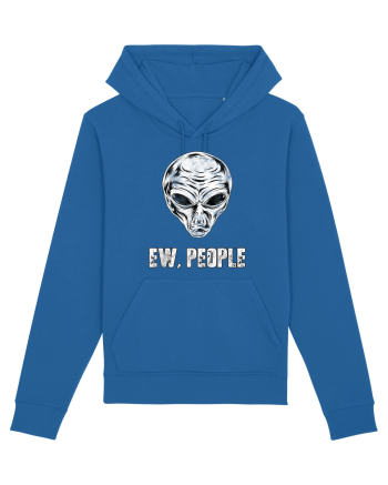 Ew People Funny Alien Face Royal Blue