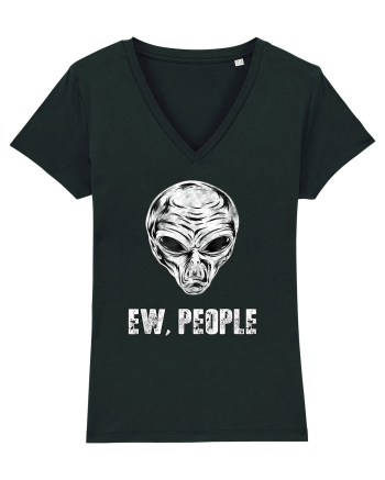 Ew People Funny Alien Face Black