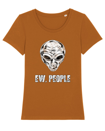 Ew People Funny Alien Face Roasted Orange