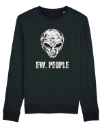 Ew People Funny Alien Face Bluză mânecă lungă Unisex Rise