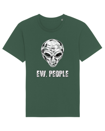 Ew People Funny Alien Face Bottle Green