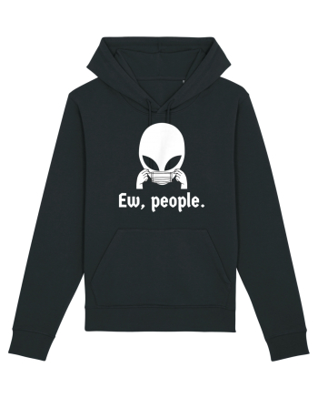 Ew People Introvert Alien Face Mask Black