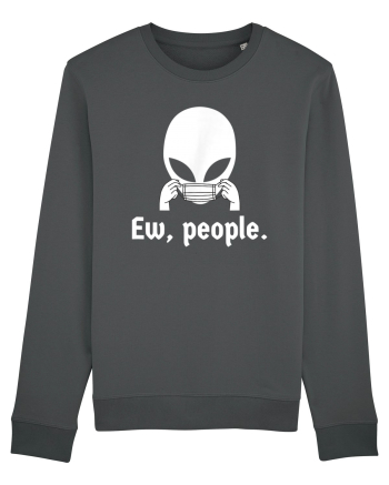 Ew People Introvert Alien Face Mask Anthracite