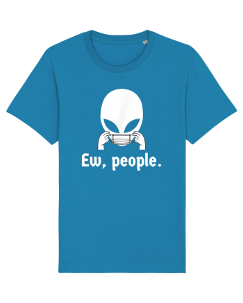 Ew People Introvert Alien Face Mask Azur