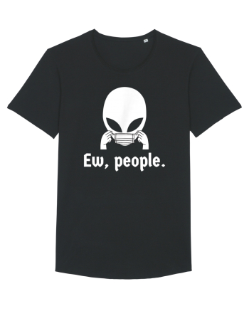Ew People Introvert Alien Face Mask Black