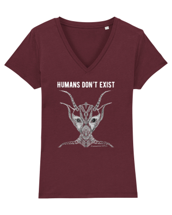 Extra Terrestrial Humans Don't Exist Burgundy