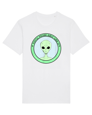 Funny Alien Abduction Probe Ably White