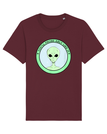 Funny Alien Abduction Probe Ably Burgundy