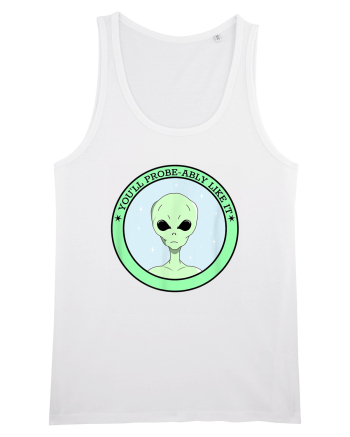 Funny Alien Abduction Probe Ably White