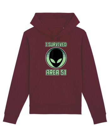 Funny Storm Area 51 Survived Alien Raid Burgundy