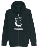 Funny Weed Joint Smoking Moon Hanorac cu fermoar Unisex Connector