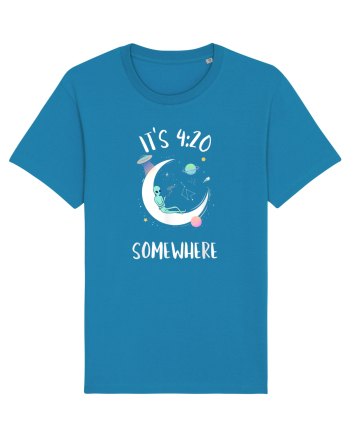 Funny Weed Joint Smoking Moon Azur