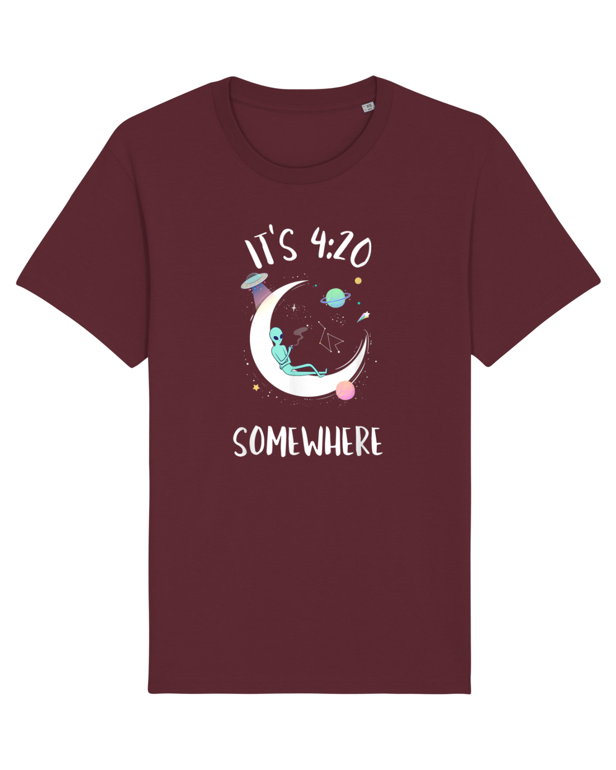 Tricou mânecă scurtă Unisex Rocker Burgundy
