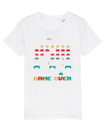 Game Over Retro Arcade Gaming White