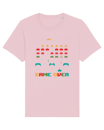Game Over Retro Arcade Gaming Cotton Pink