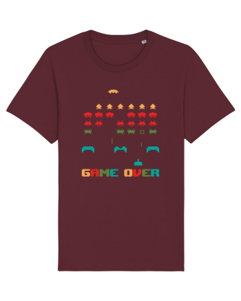 Game Over Retro Arcade Gaming Burgundy