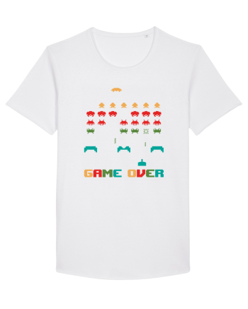 Game Over Retro Arcade Gaming White