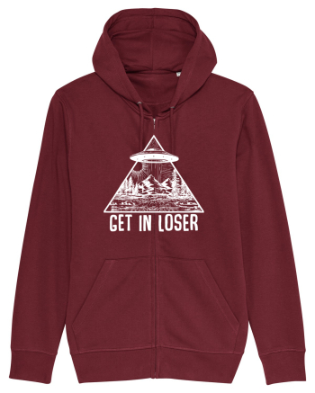 Get In Loser Alien Abduction Conspiracy Burgundy