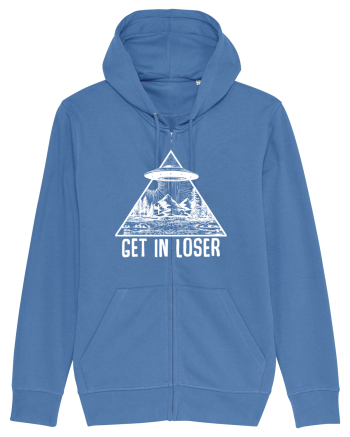 Get In Loser Alien Abduction Conspiracy Bright Blue