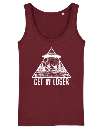 Get In Loser Alien Abduction Conspiracy Burgundy
