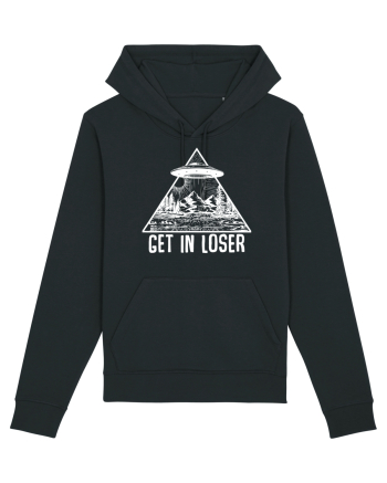 Get In Loser Alien Abduction Conspiracy Black