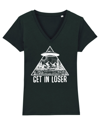 Get In Loser Alien Abduction Conspiracy Black