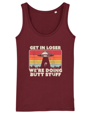 Get In Loser Alien UFO Burgundy
