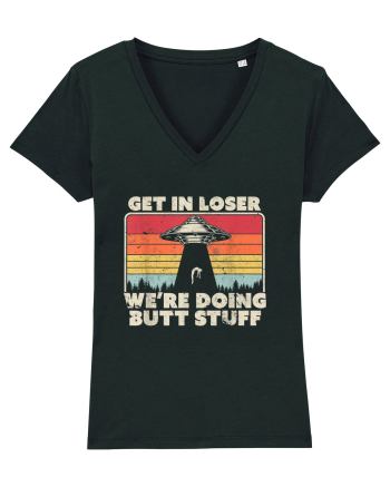 Get In Loser Alien UFO Black