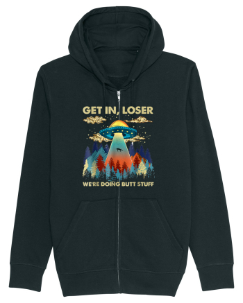 Get In Loser Alien UFO Black