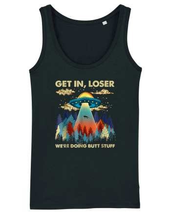 Get In Loser Alien UFO Black