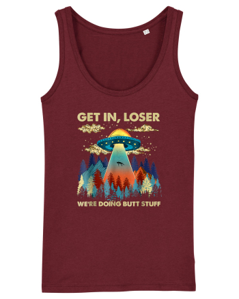 Get In Loser Alien UFO Burgundy