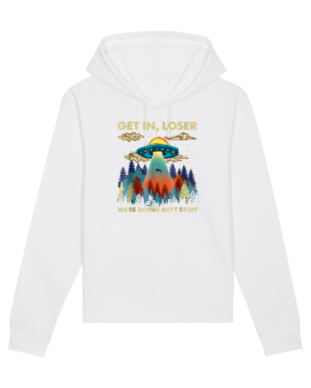 Get In Loser Alien UFO White